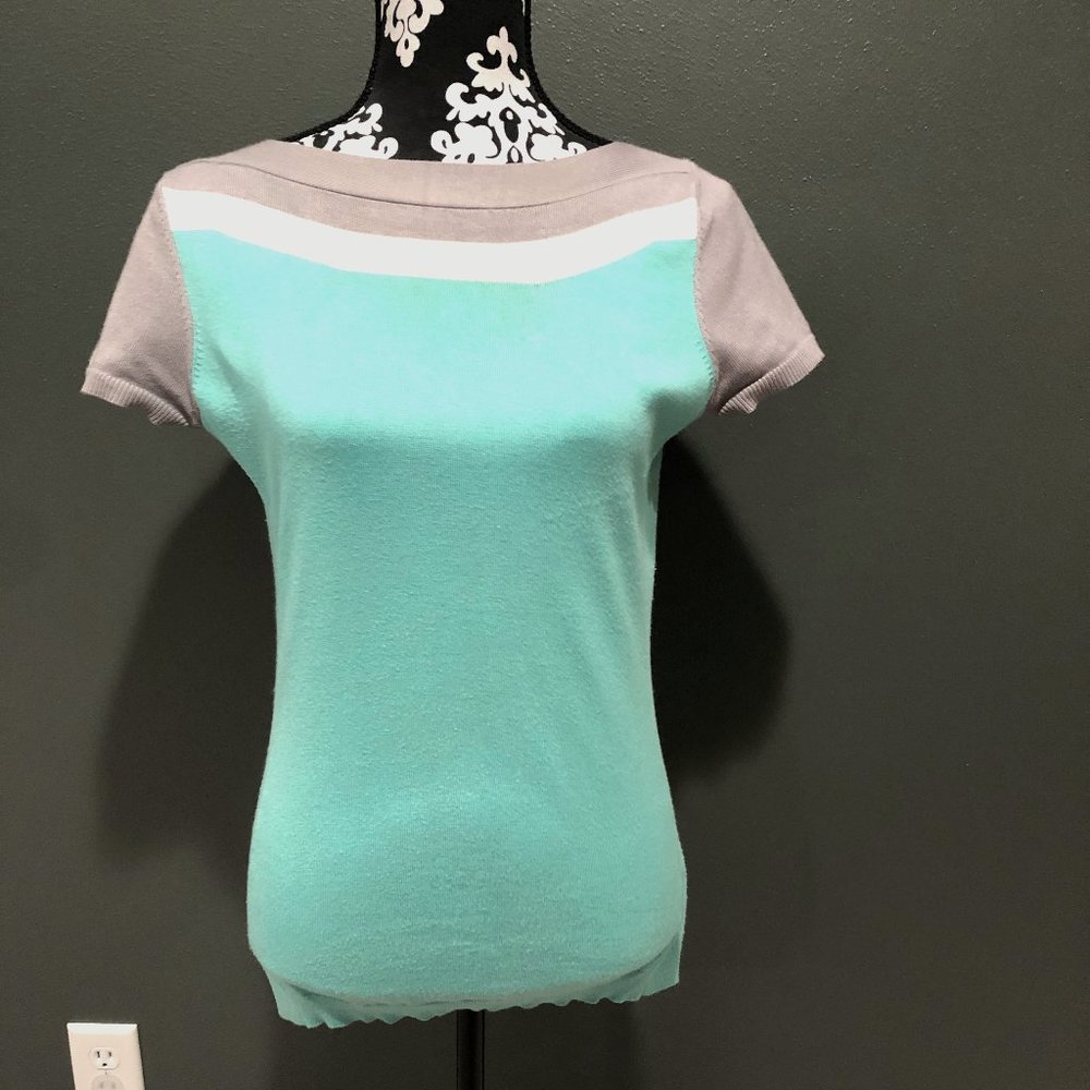 The Limited Short Sleeve Bow Neck Sweater - Small